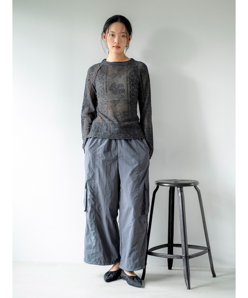 ワイドパンツ パンツ ルーズシルエットミリタリーパンツ レディース | Ungrid | 14