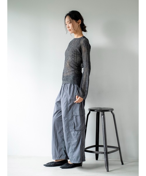 ワイドパンツ パンツ ルーズシルエットミリタリーパンツ レディース | Ungrid | 15