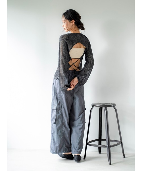 ワイドパンツ パンツ ルーズシルエットミリタリーパンツ レディース | Ungrid | 16