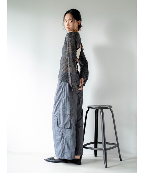 ワイドパンツ パンツ ルーズシルエットミリタリーパンツ レディース | Ungrid | 17