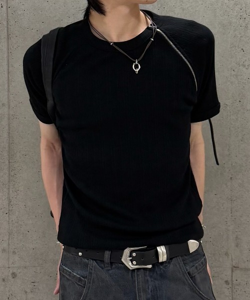 Chikashitsu+（チカシツプラス） tシャツ 「Chikashitsu +」side half