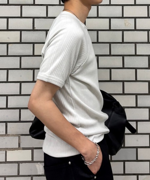 Chikashitsu+（チカシツプラス） tシャツ 「Chikashitsu +」side half