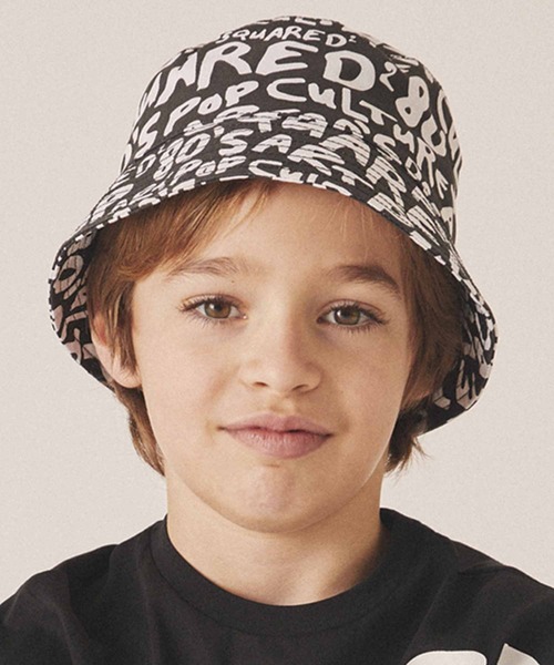 【新品】DSQUARED2 ICONロゴバケットハットL ディースクエアード DSQUARED2（ディースクエアード） 帽子 ハット 入学式 Kids ＆ Junior