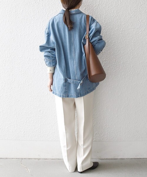 SHIPS any 「SHIPS any」 デニムジャケット ONE SIZE ブルー