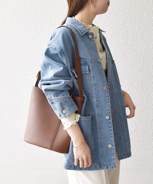 SHIPS any 「SHIPS any」 デニムジャケット ONE SIZE ブルー