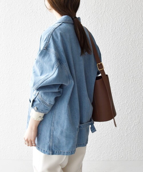 SHIPS any 「SHIPS any」 デニムジャケット ONE SIZE ブルー