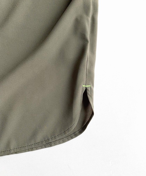 「Q」 半袖ブラウス MEDIUM オリーブ レディース_画像7