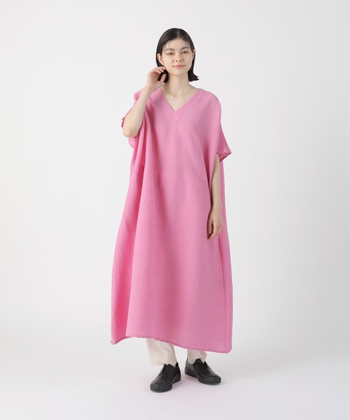 「Plantation」 半袖ワンピース M size カーキ レディース_画像8