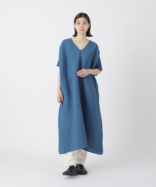 「Plantation」 半袖ワンピース M size カーキ レディース_画像9