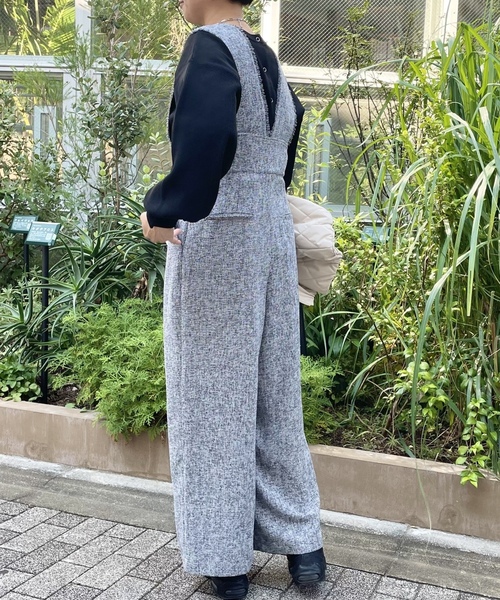「abahouse mavie」 オールインワン 36 グレー レディース_画像4