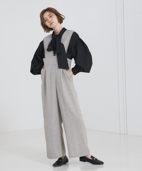「abahouse mavie」 オールインワン 36 グレー レディース_画像5