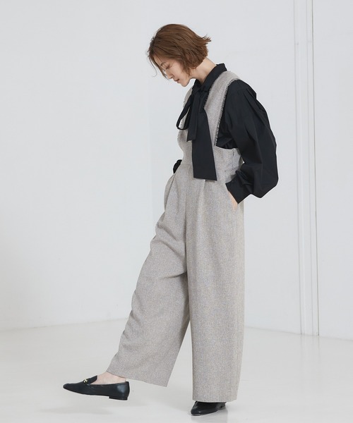 「abahouse mavie」 オールインワン 36 グレー レディース_画像7