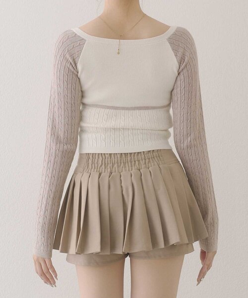 Belle Charme ニット セーター 「Belle Charme」Color Block Raglan