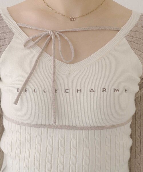 Belle Charme ニット セーター 「Belle Charme」Color Block Raglan