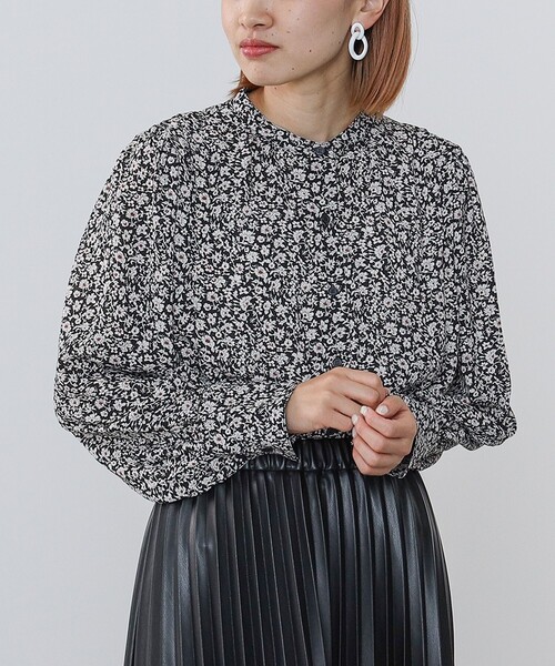 「BEAMS HEART」 長袖ブラウス FREE ブラック レディース_画像5