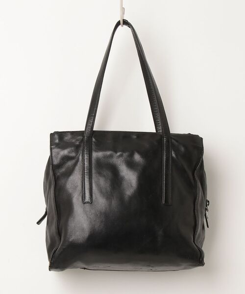 【美品】プラダ トートバッグ パテントレザー A4可 肩掛 ブラック PRADA（プラダ） トートバッグ - ブラック レディース : ZOZOTOWN