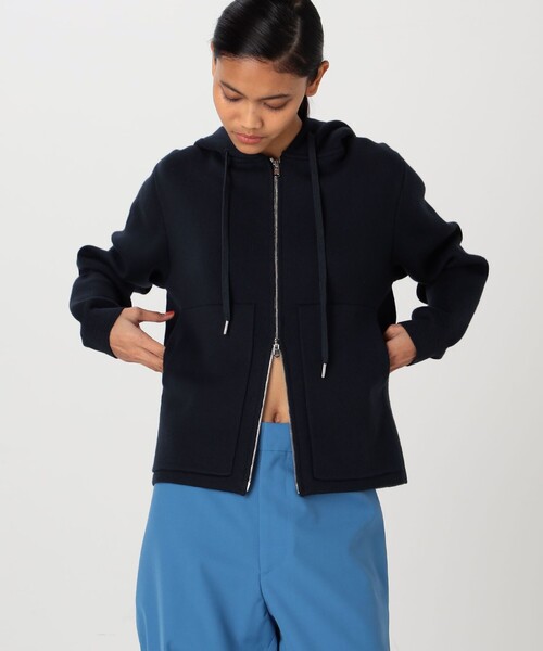 CABaN（キャバン） セーター ニット コットンカシミヤ ジップパーカ