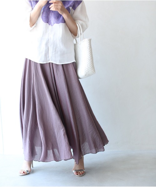 cawaii スカート 楽もキレイも叶う 軽ふわサーキュラースカート