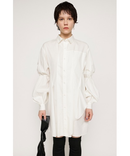 【Acne Studios】フリル アシンメトリー ミニ ワンピース アシンメトリーポンチョ×ミニワンピースニットセットアップ