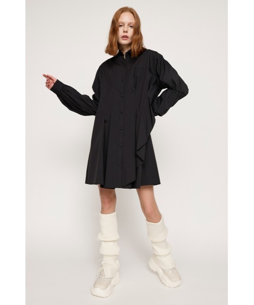 SLY シャツワンピース ASYMMETRY TUCK MINI OP アシンメトリー
