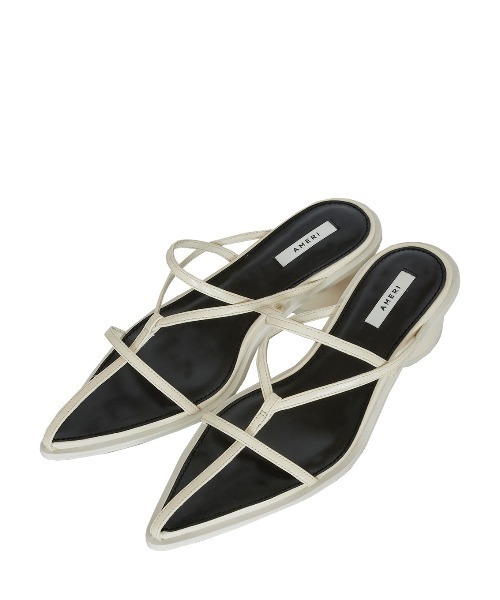 【現金特価】 サンダル Ameri CORD ZOZOTOWN : レディース SANDAL LEATHER 靴