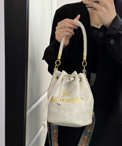LA VORAGINE ショルダーバッグ バッグ 2way巾着バケット