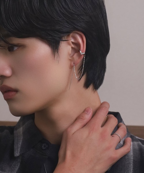 LHME アレルギー対応 イヤーカフ 「WEB限定」”Enhance”ビジュー