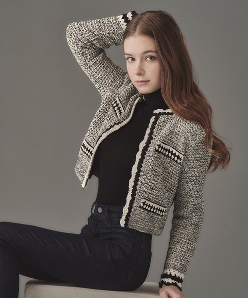 カーディガン Serre knit cardigan レディース