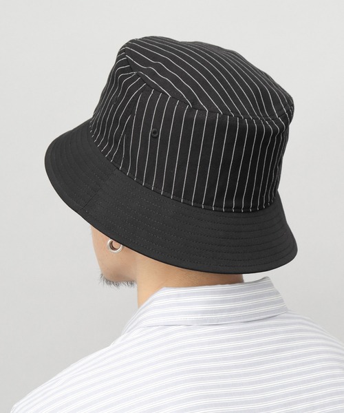 visvim ストライプペイントハット ML A.M.S. 帽子 ハット ストライプ バイカラー バケットハット