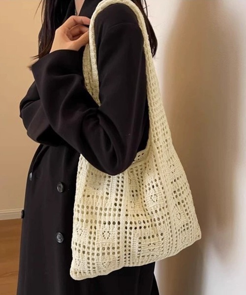 miniministore（ミニミニストア） トートバッグ ニットバッグ クロシェ