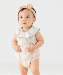 ベビー服 ロンパース 襟フリル ロンパースの詳細画像5