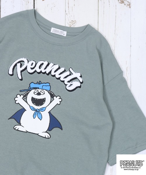 PEANUTS tシャツ ヘビーウエイトドロップショルダーTシャツ メンズ