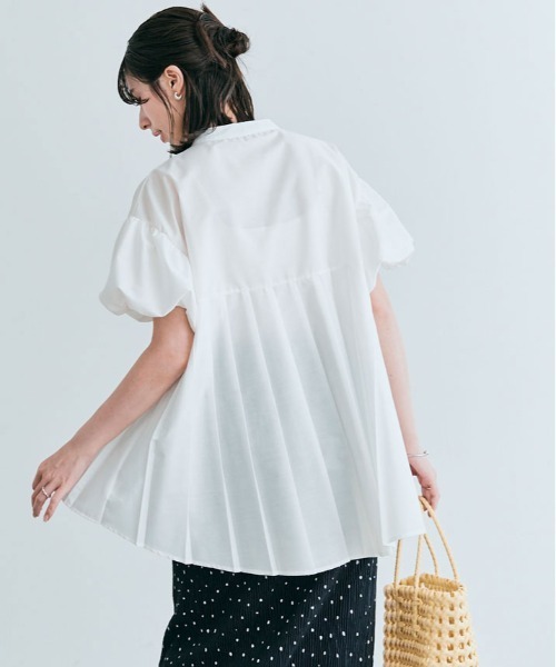 ブラウス シャツ プリーツ 切り替え パフ レディース : ZOZOTOWN Yahoo