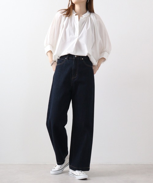 ブラウス シャツ AnnnaNicola パイピング配色ブラウス レディース Anna Nicola ブラウス シャツ AnnnaNicola パイピング配色