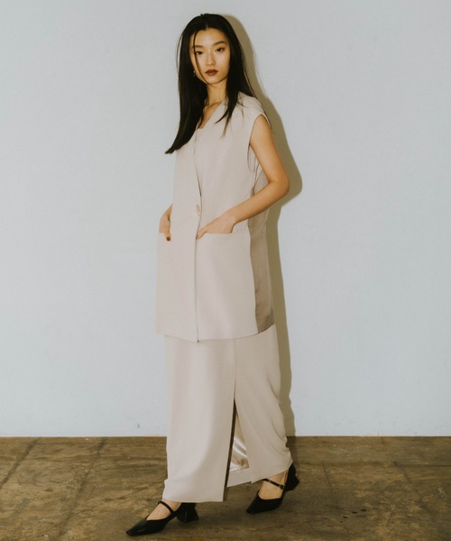 ANDRESD ドレス バックシアージレセットアップドレス / back sheer