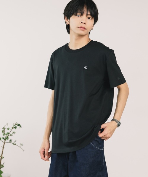 【 】◆CK Jeans ロゴパッチTシャツ◆送料無料◆ Tシャツ - クラシックモノグラムロゴTシャツ [Minji / ミンジ