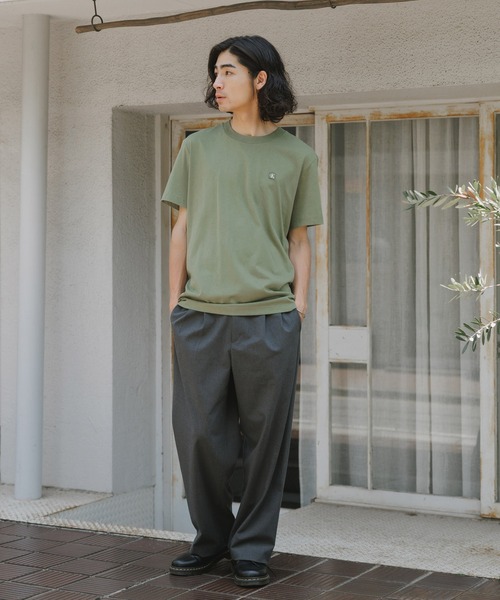 Calvin Klein tシャツ Klein/カルバンクライン A-SSREG BDG LOGO