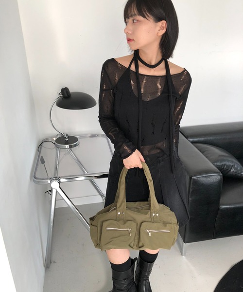 Masmarulez■ ナイロン2wayシャーリングバッグ_ Cream beige BKRAB31180_1.jpg