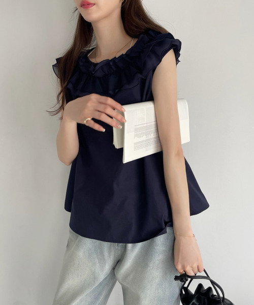 ブラウス シャツ デコルテニュアンスブラウス / 1215110312 レディース PROPORTION BODY DRESSING ブラウス シャツ デコルテニュアンス