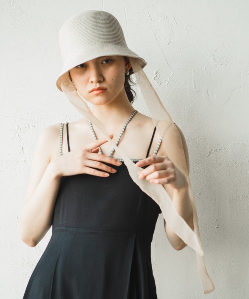 ORIENT MILLINERY 帽子 ハット KAJA「カハ」シアーリボン