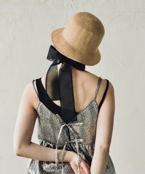 ORIENT MILLINERY 帽子 ハット KAJA「カハ」シアーリボン