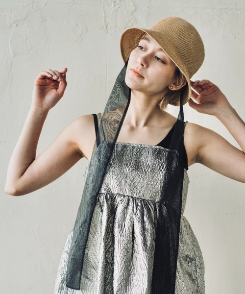 ORIENT MILLINERY 帽子 ハット KAJA「カハ」シアーリボン