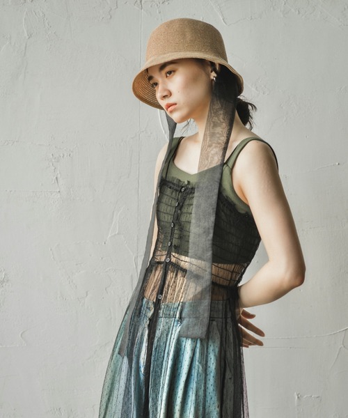 美品ORIÉNT MILLINERY Basic Designクロッシェハット CARLE【ｶﾙﾚ】フォックスエコファークロッシェ（ハット）｜ORIENT