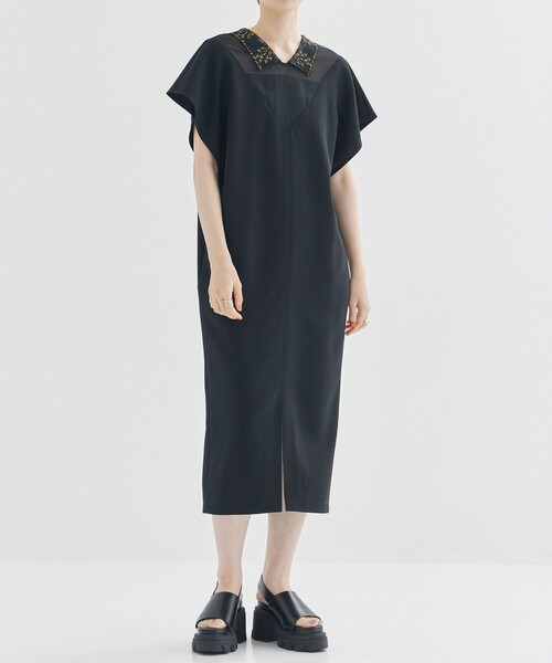 LOKITHO ドレス 「LOKITHO/ロキト」ナローエンブロイダリードレス