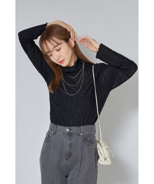 &. NOSTALGIA（ノスタルジア） tシャツ 「ZOZO限定」フラワーシアー