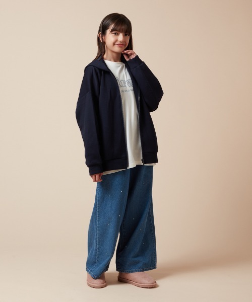 a.v.v パーカー 「140-150」コクーンシルエットジップアップ a.v.v パーカー 「140-150」コクーンシルエットジップアップ