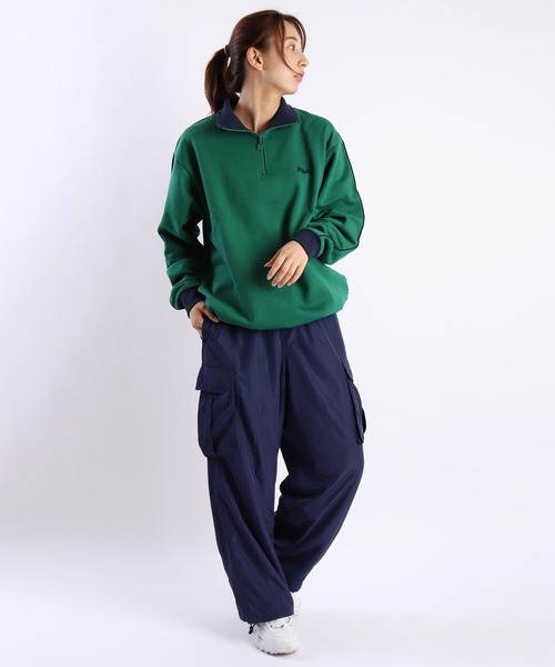 FILA(フィラ)★LADYS_テープストレッチワイドパンツ_2色 FILA/フィラ】ジャージパンツ/トラックパンツ/サイドライン