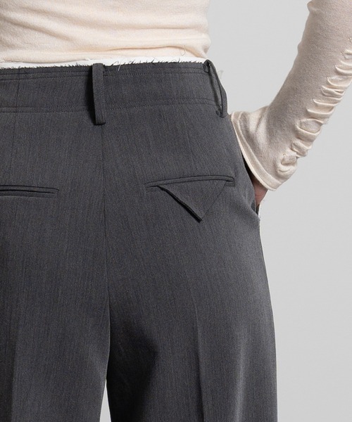 スラックス パンツ 「ELOOPS」ミニスカート センタープレースパンツ