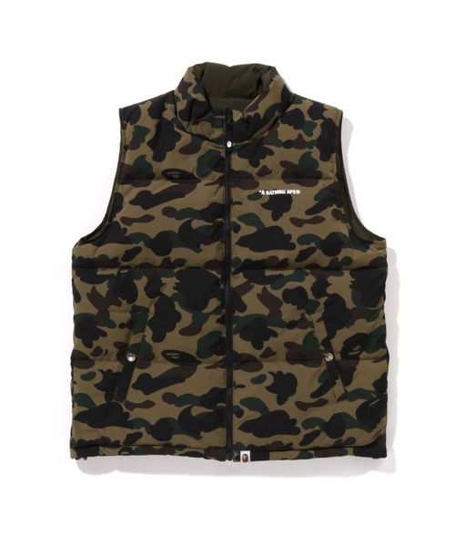 A BATHING APE ダウンベスト ベスト 1ST CAMO REVERSIBLE DOWN VEST 