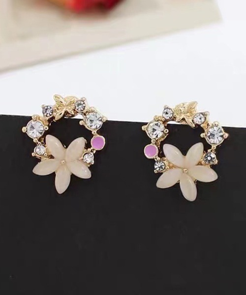 COO+i ピアス フラワーデザインピアス レディース : ZOZOTOWN